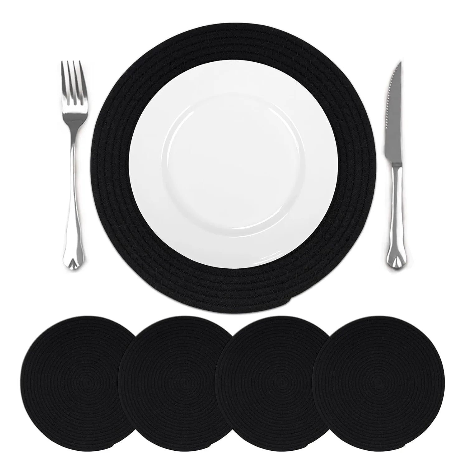 braided placemats cotton 1