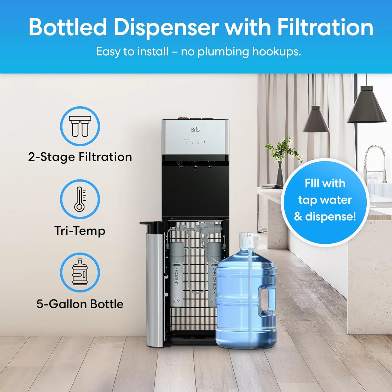 brio bottom loading water cooler 2