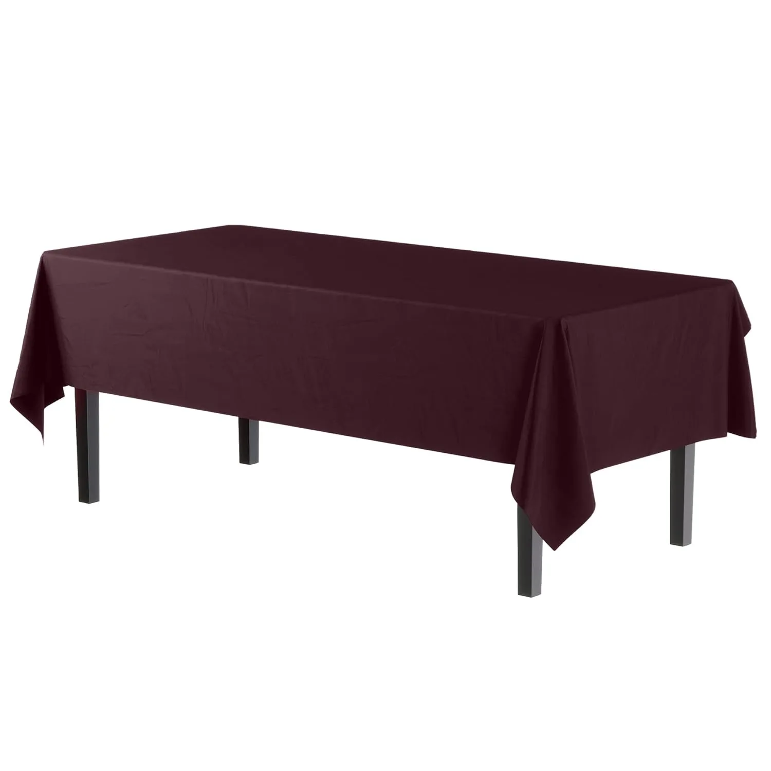 brown plastic tablecloth pack 2