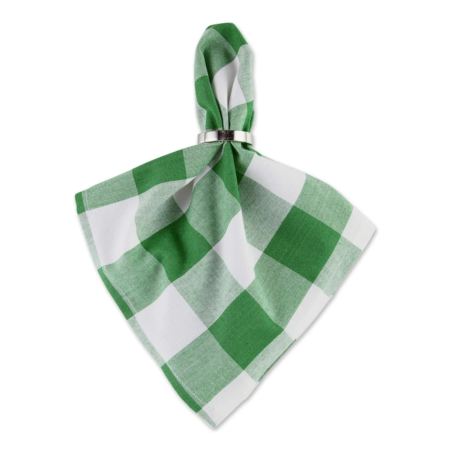 buffalo check napkins green 2
