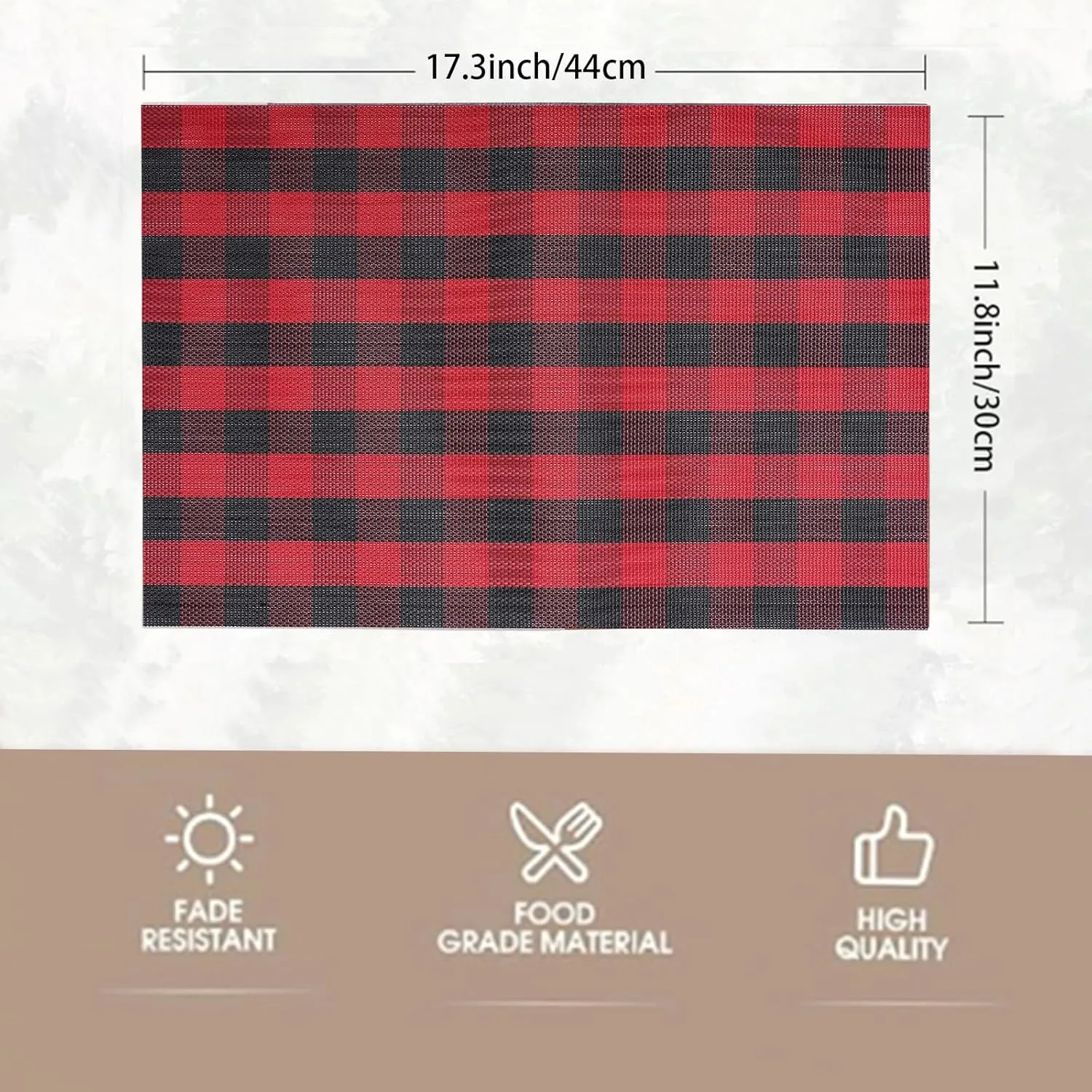 buffalo check placemats 2
