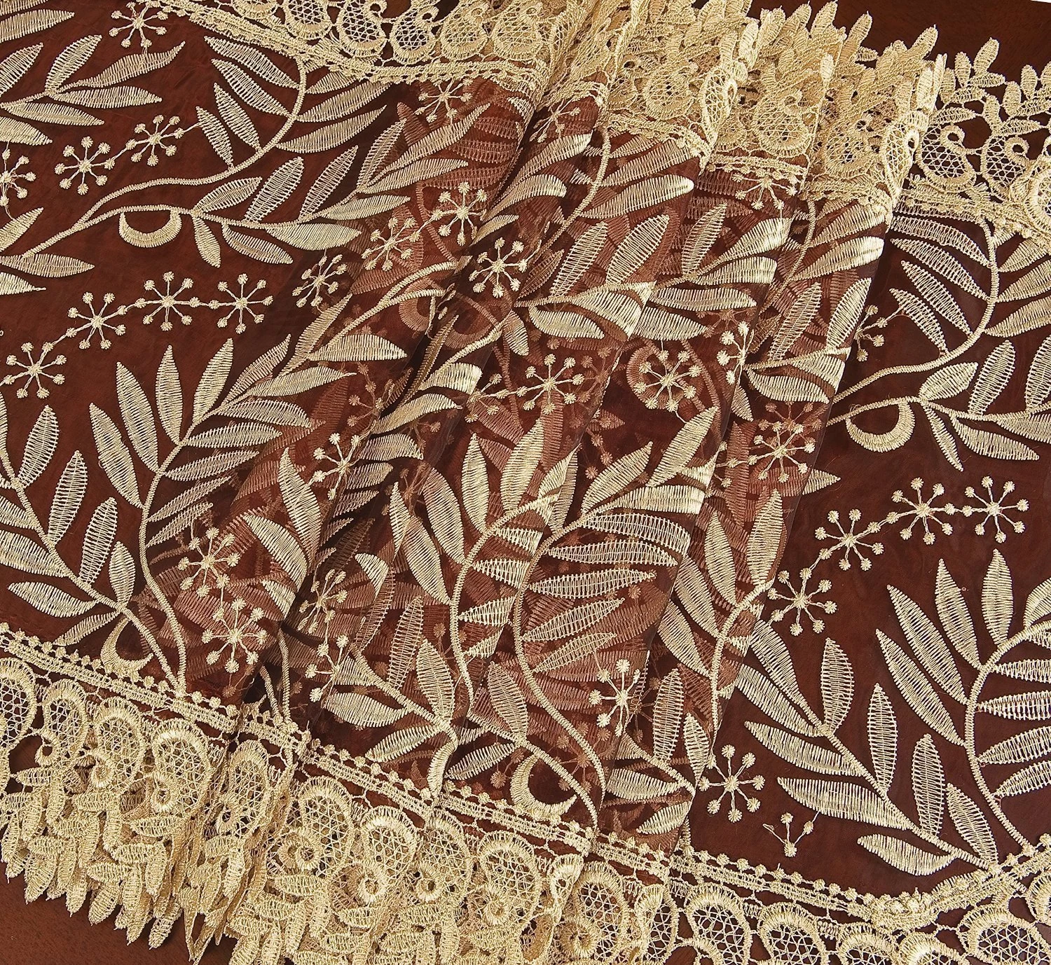 burgundy lace table runner 2