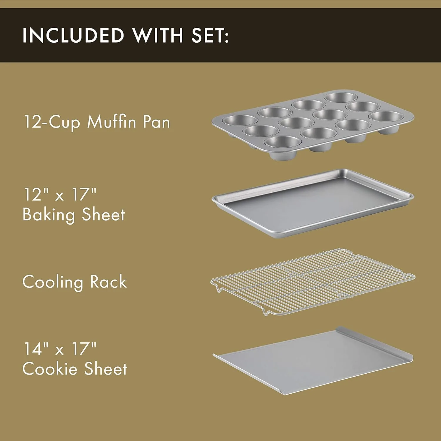calphalon nonstick bakeware set 2