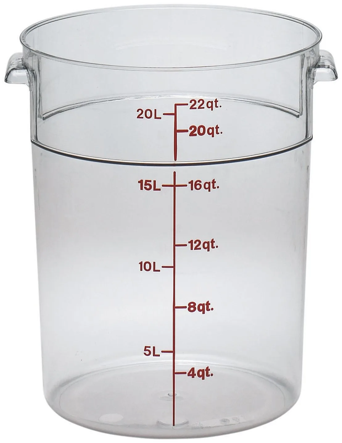 cambro 22qt round food storage 1