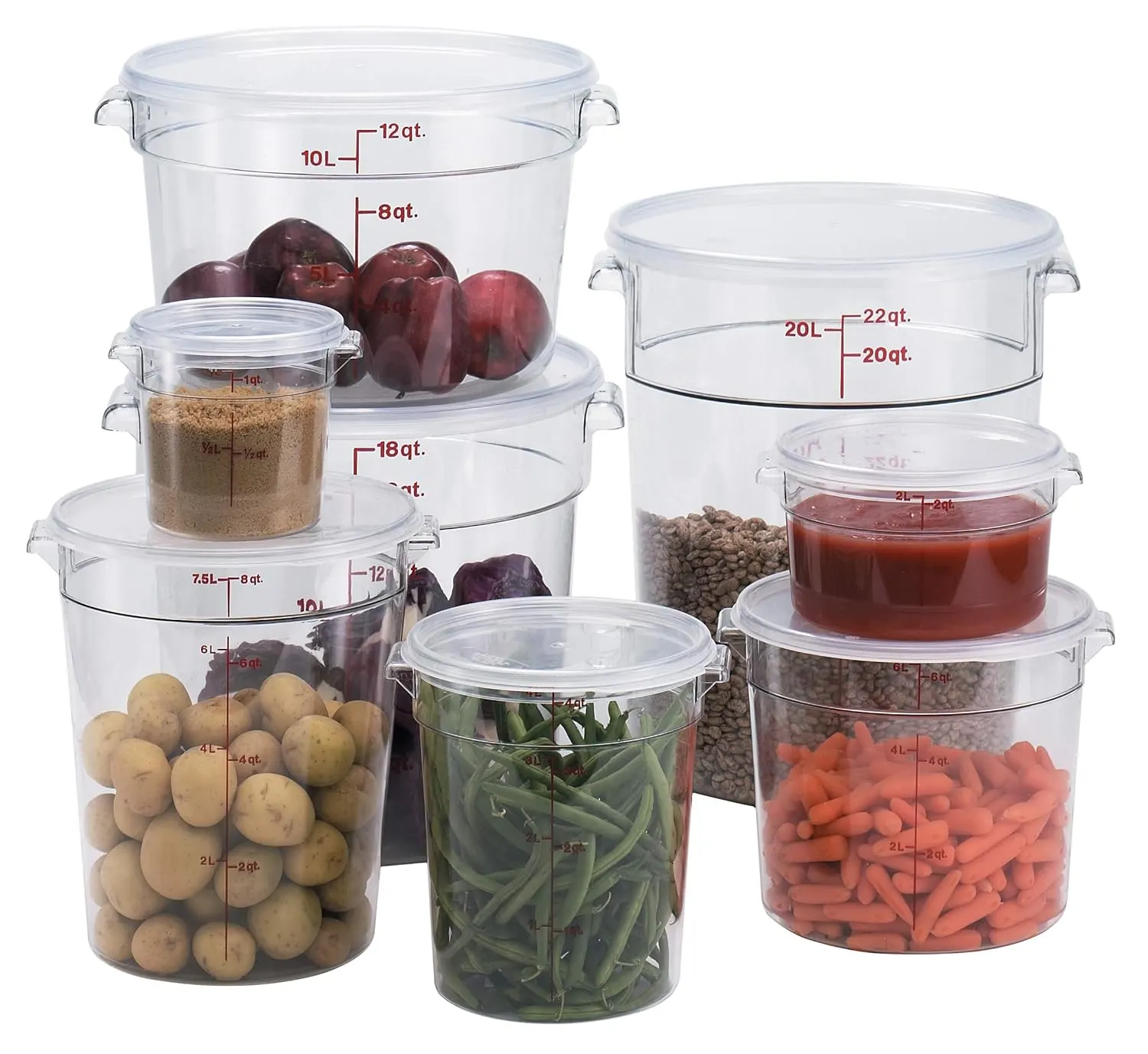 cambro 22qt round food storage 2