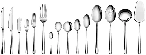 Cangshan 103-Piece Rain II Stainless Steel Flatware Set, Service for 12