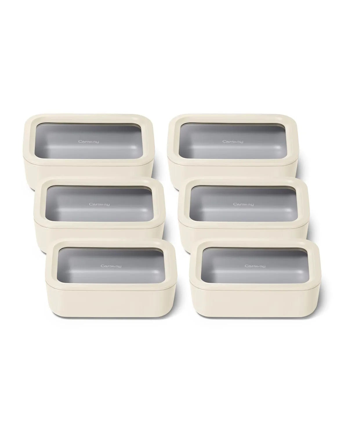 caraway glass food storage 6pc 1