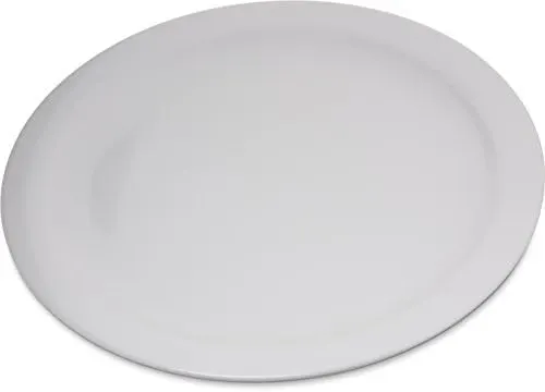 Carlisle Dallas Ware 4350002 Melamine Dinner Plate, 10.2-Inch Diameter x 0.83-Inch Height, White (Case of 48)