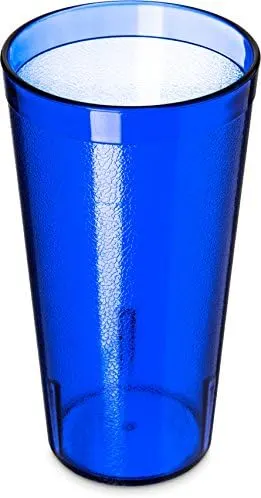 Carlisle FoodService Products 522047 Break-Resistant Stackable Plastic Tumblers, BPA Free, 20 oz, Royal Blue (Case of 72)