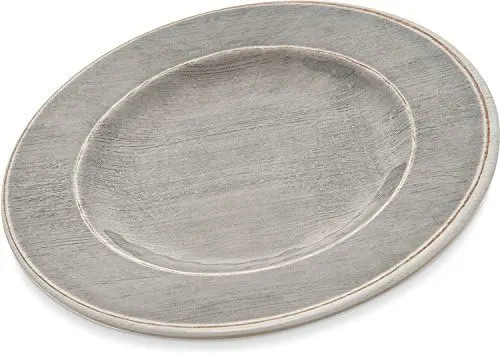 Carlisle Grove 6400218 Melamine Salad Plate, 9", Smoke (12-Pack)