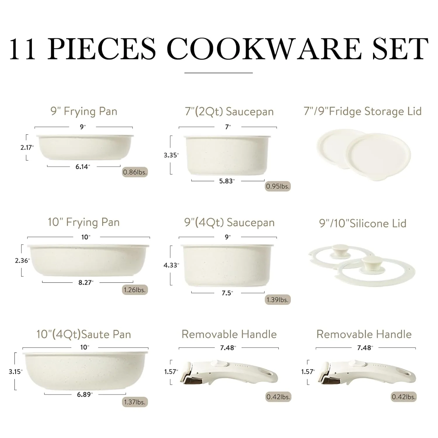 carote pots pans detachable 2