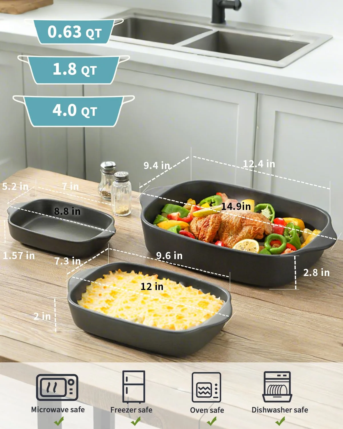 casserole dishes ceramic baking 2