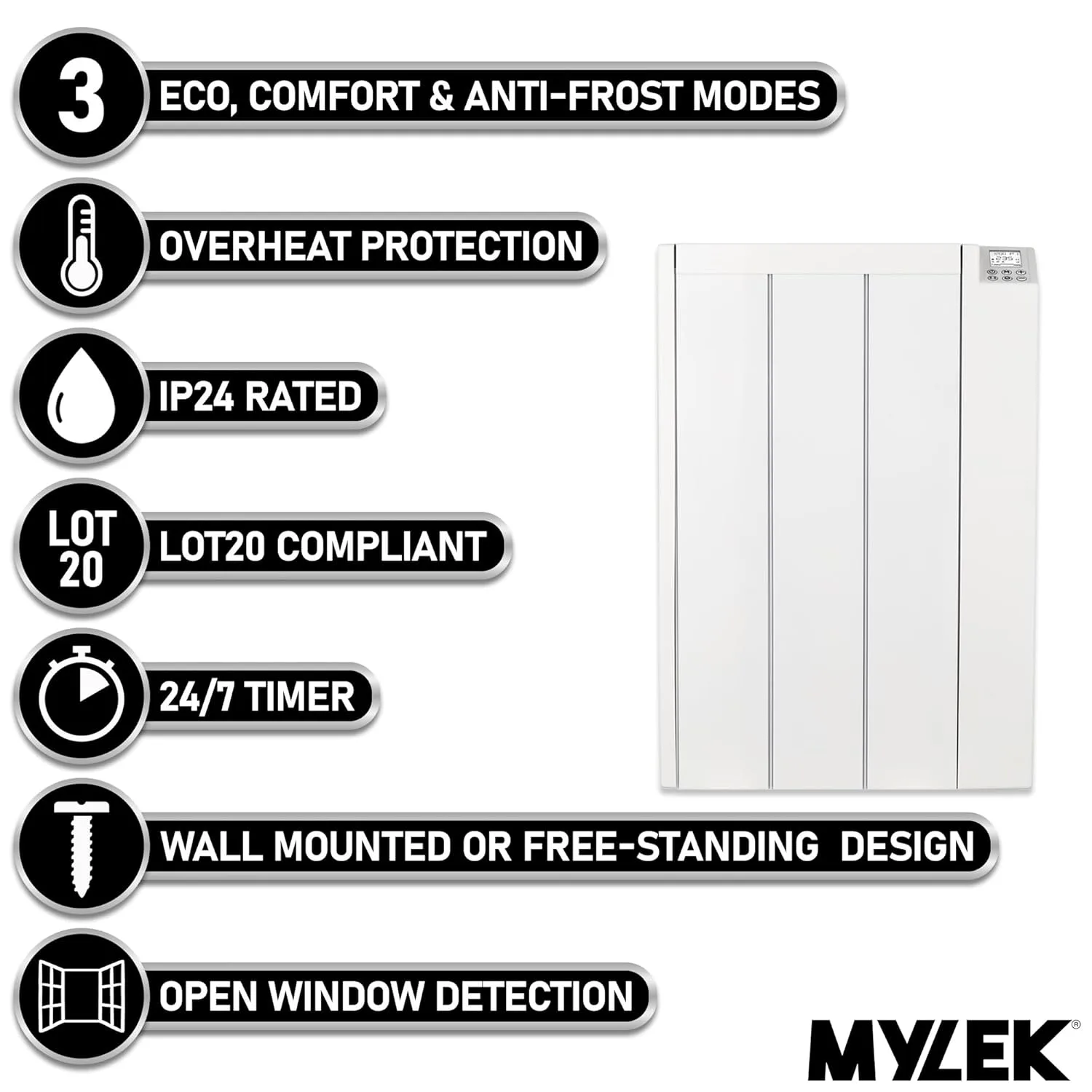 ceramic panel heater mylek 2