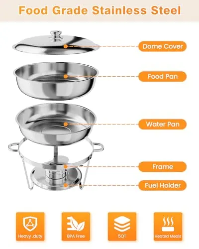 chafing dish stainless steel 2