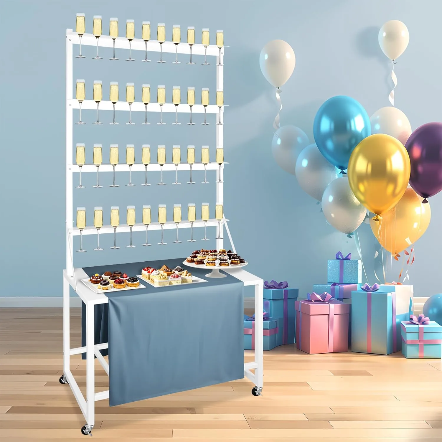 champagne wall holder party 1