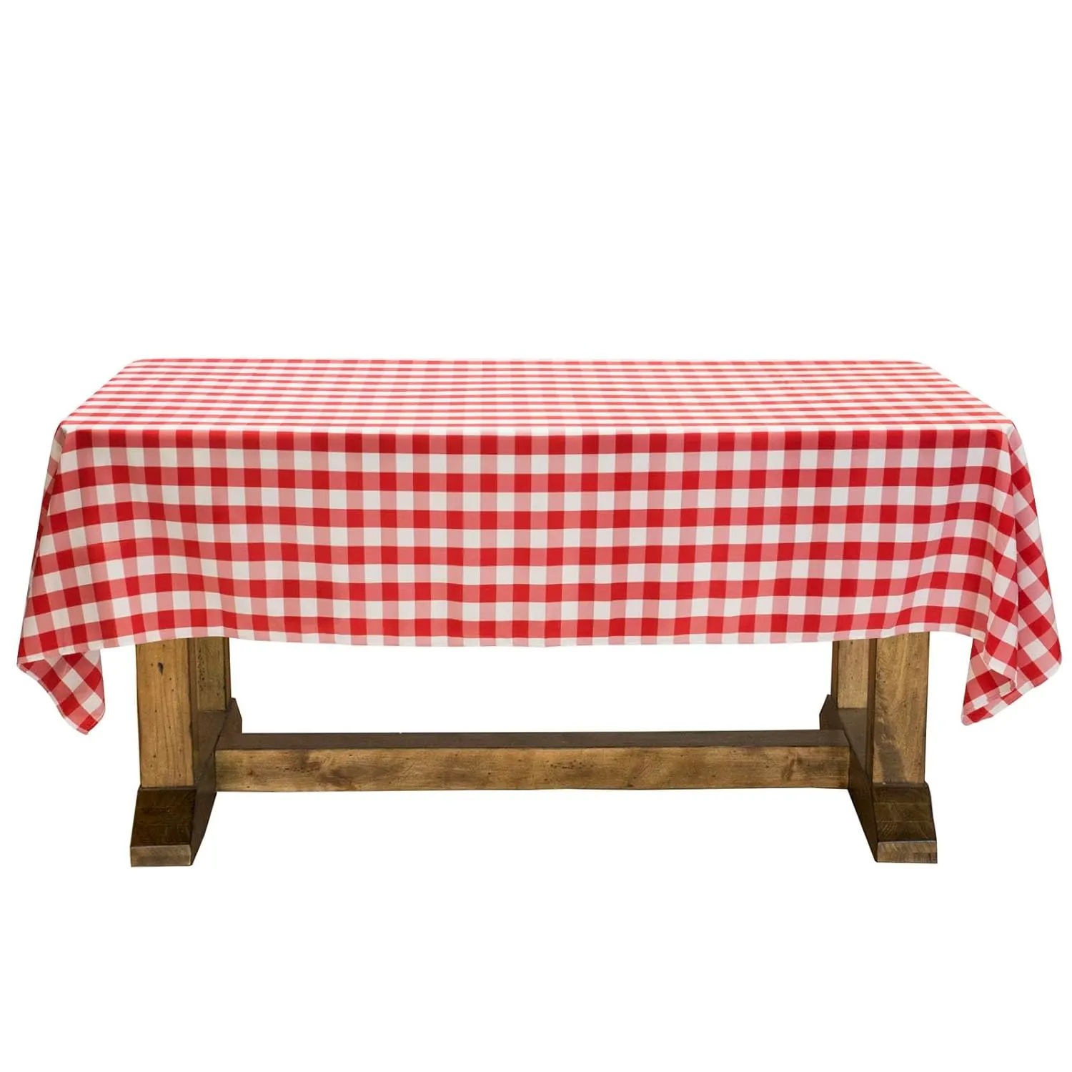 checker tablecloth red 1