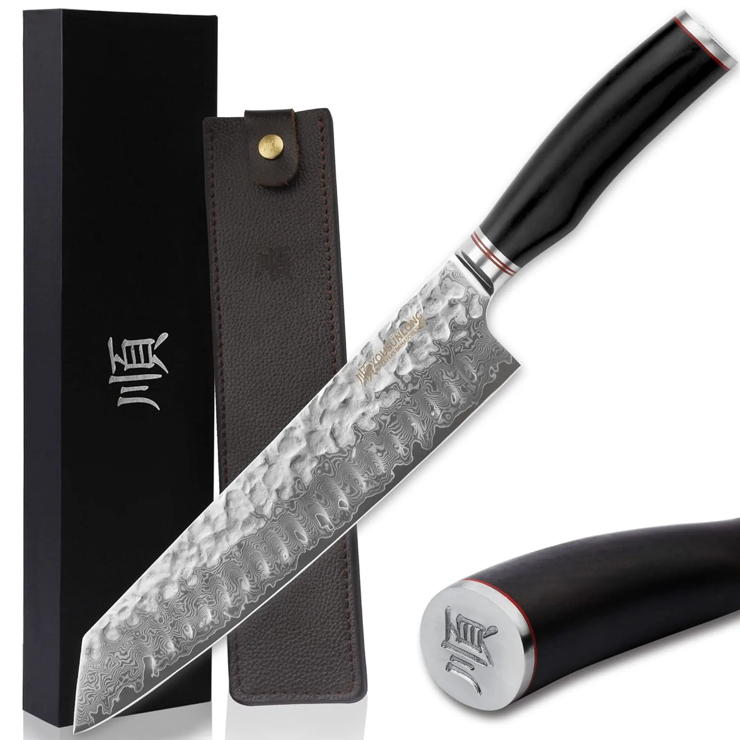 chef knife damascus 1
