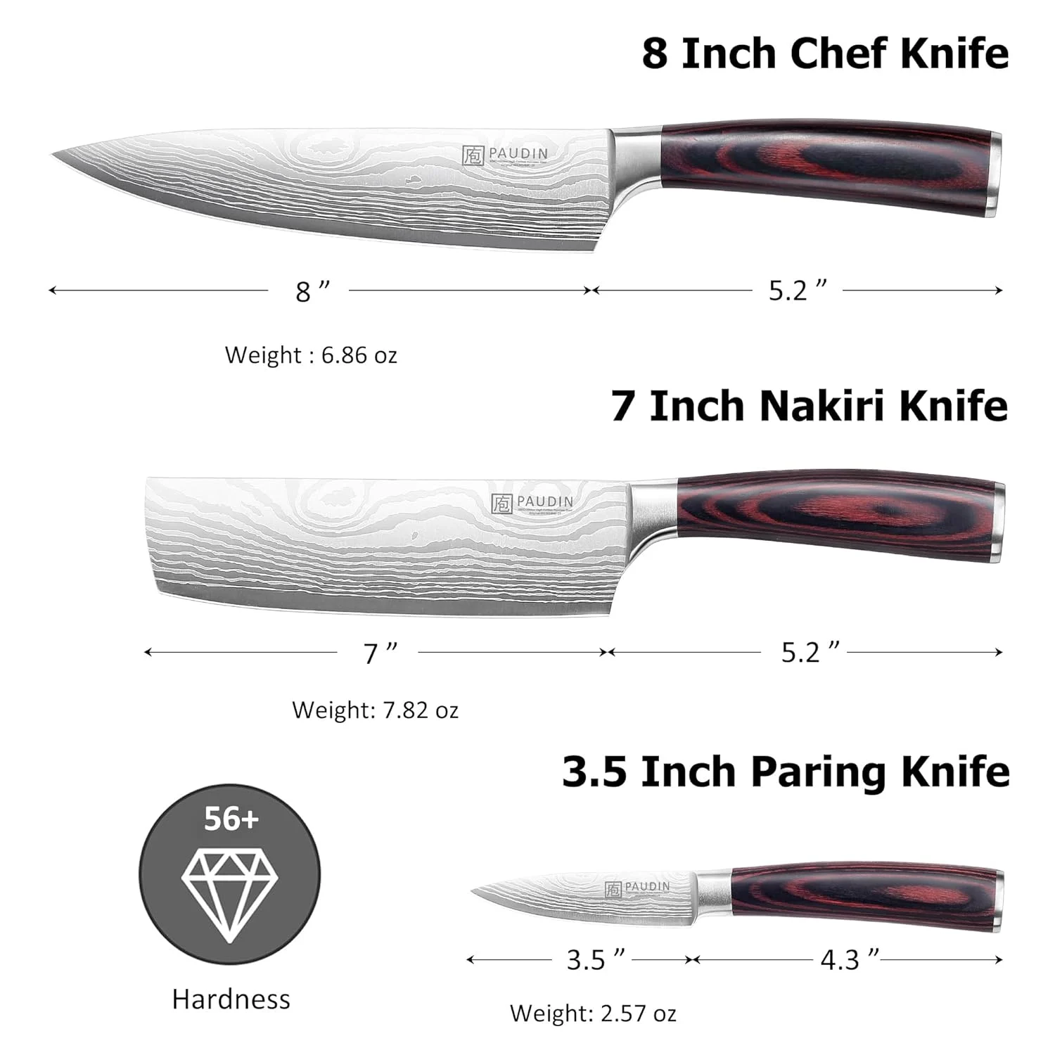 chef knife set steel 2