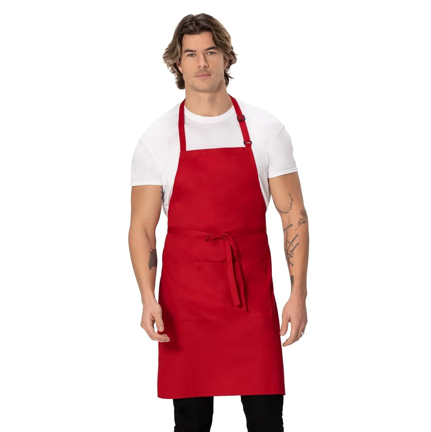 chef works red apron 1