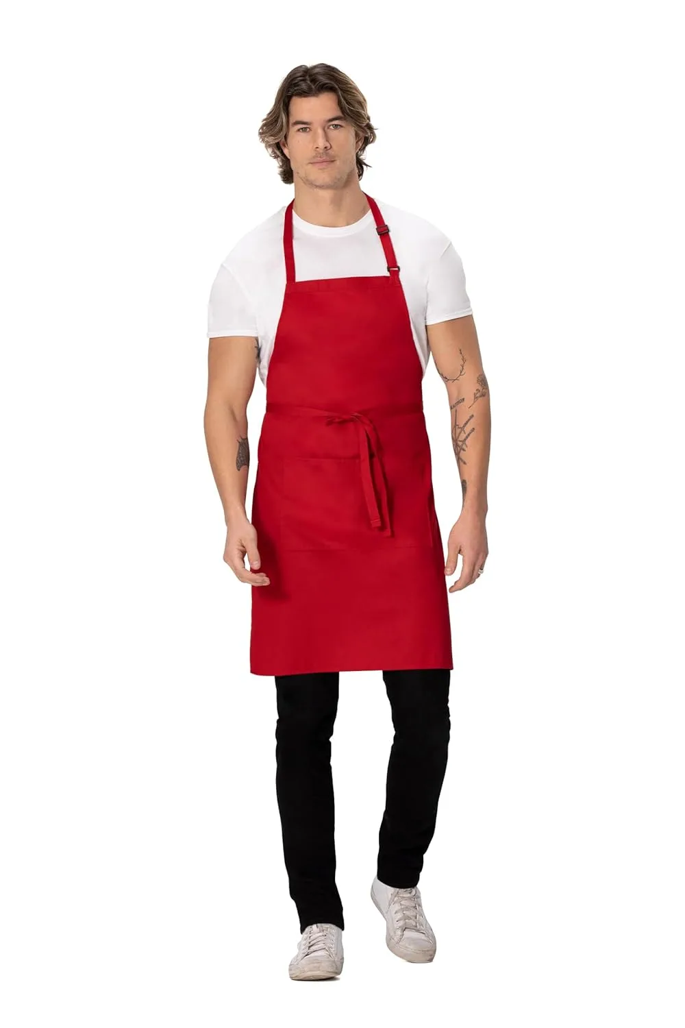 chef works red apron 2