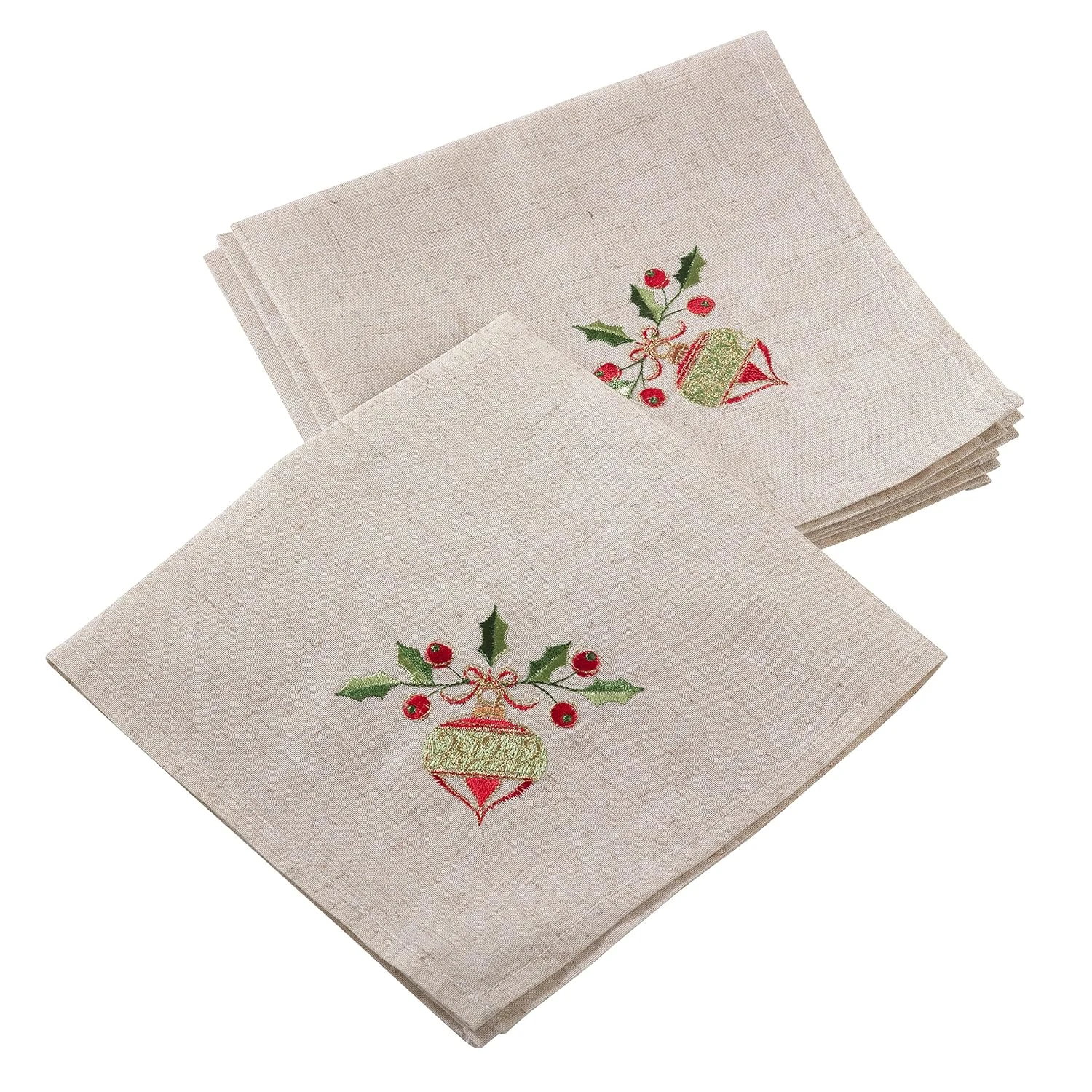 christmas linen napkins 1