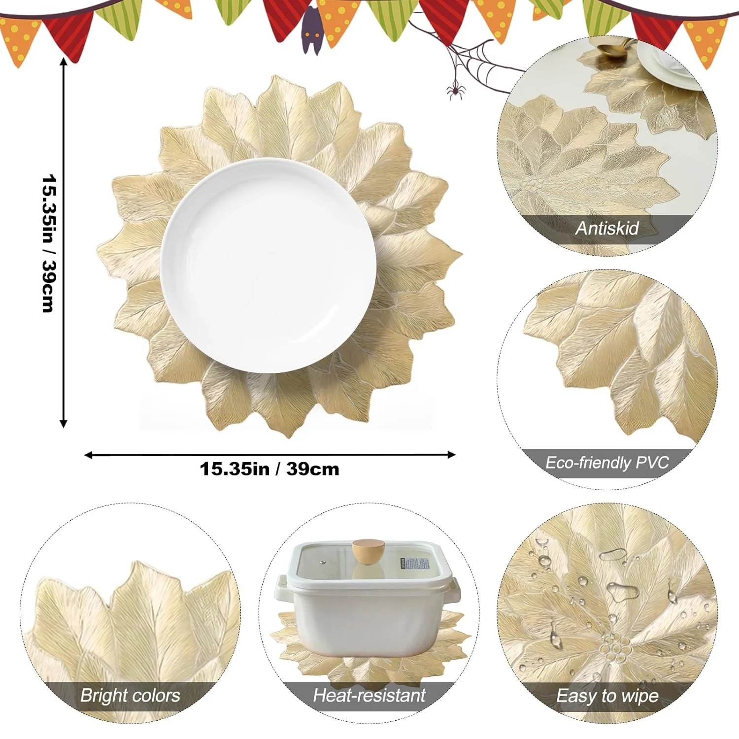 christmas placemats gold 2