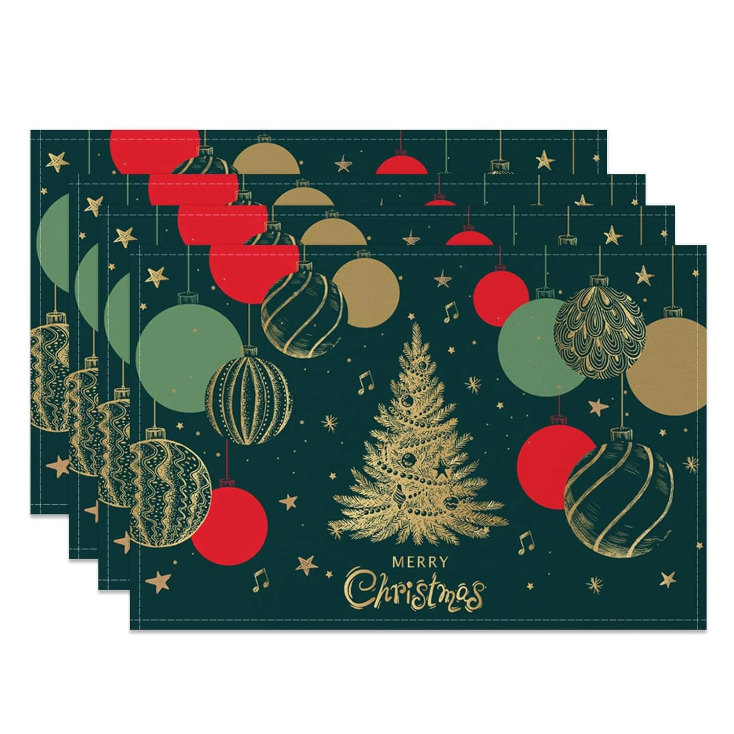 christmas placemats green 1