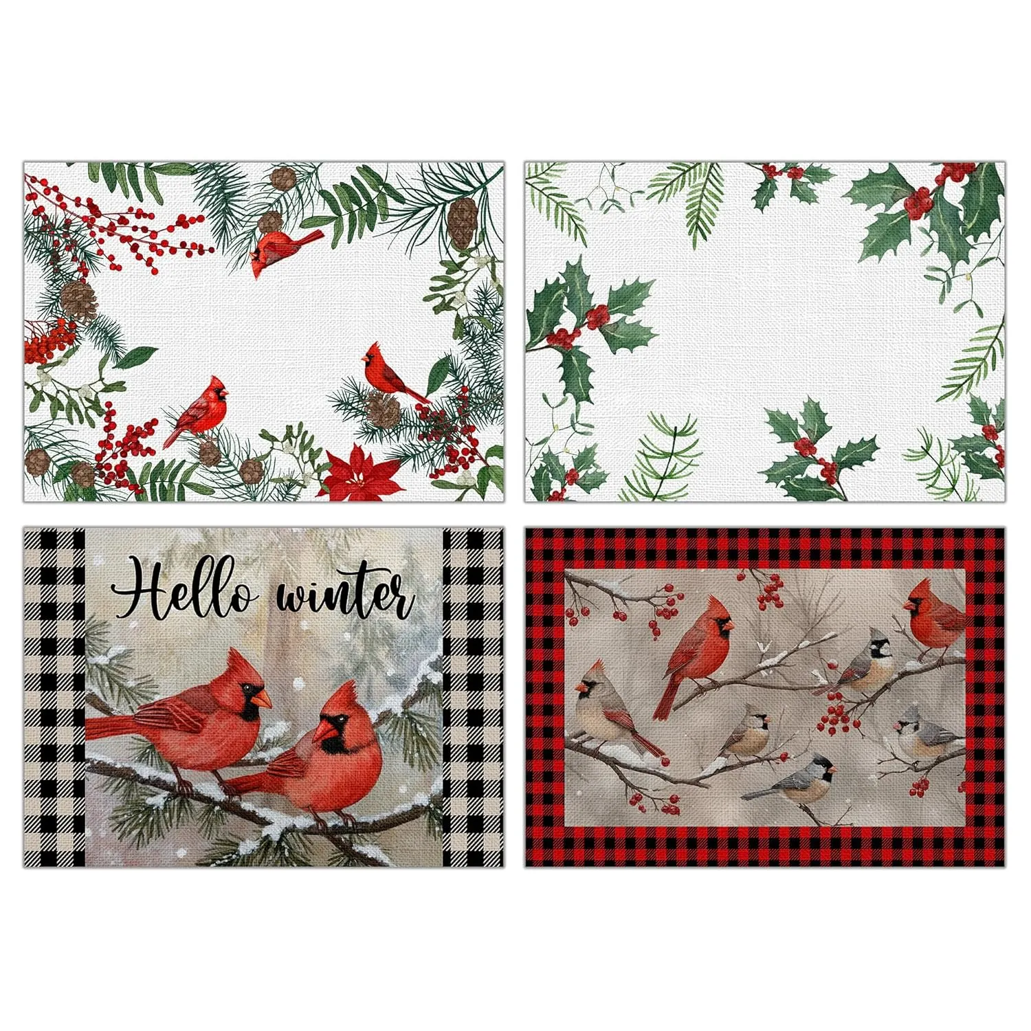 christmas placemats holiday 1