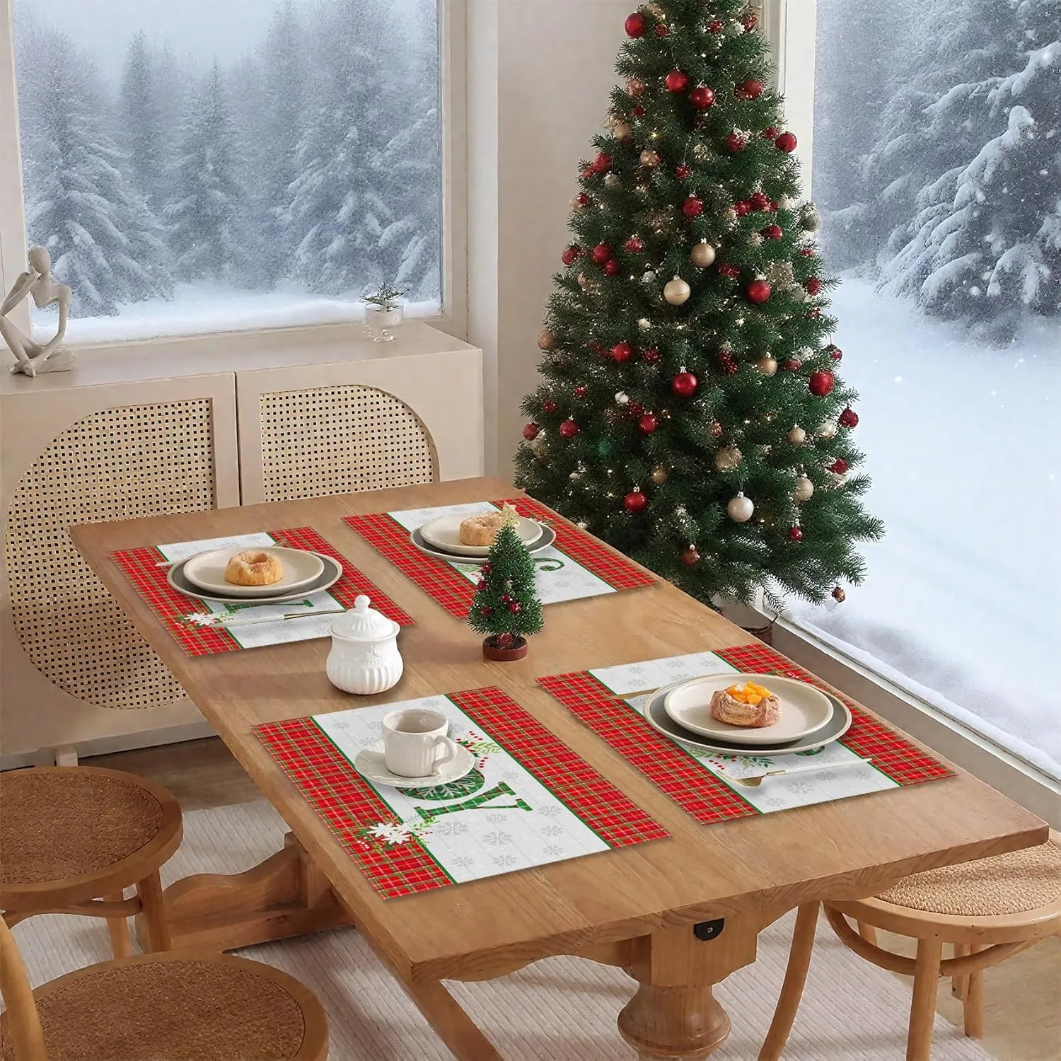 christmas placemats set 2