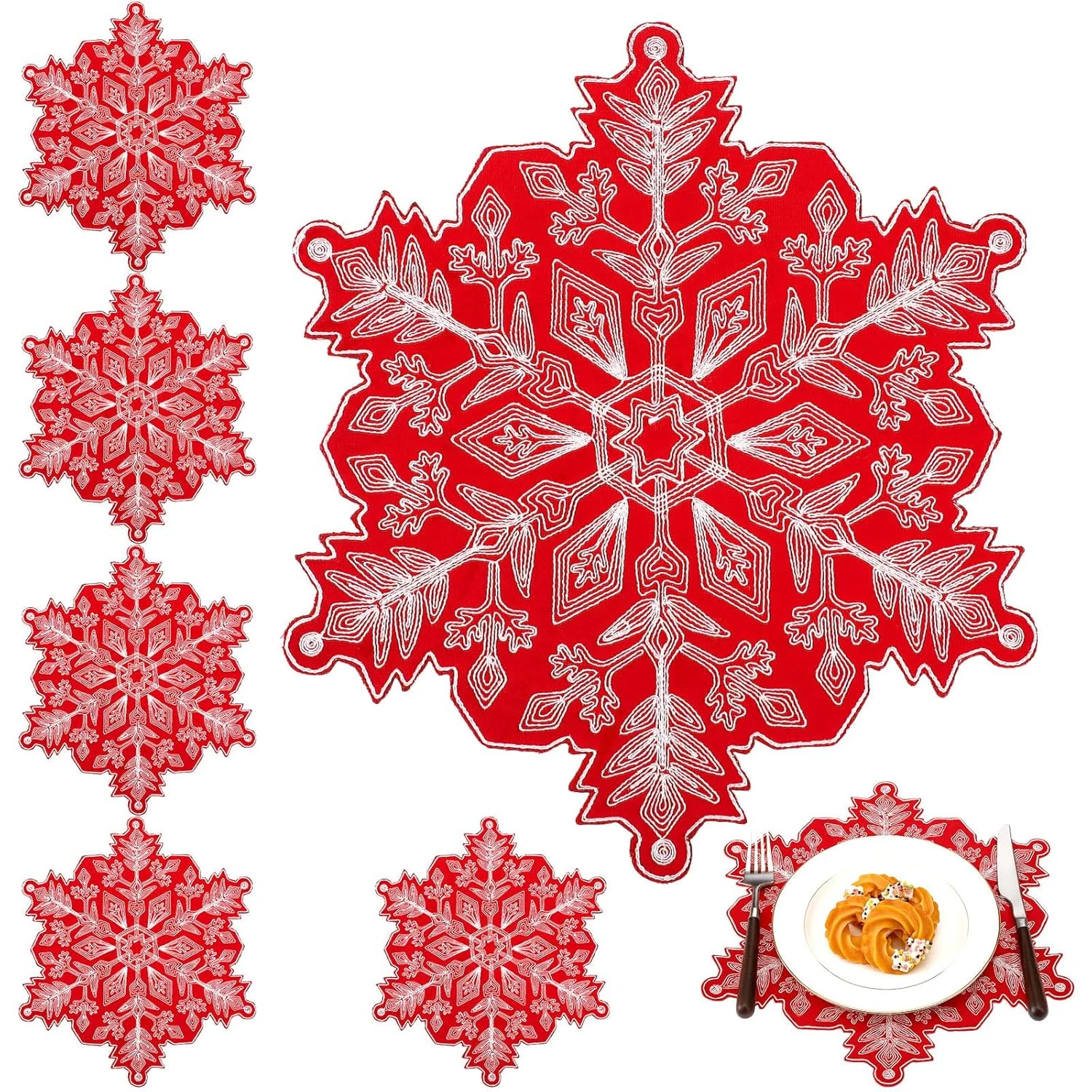 christmas placemats velvet 1