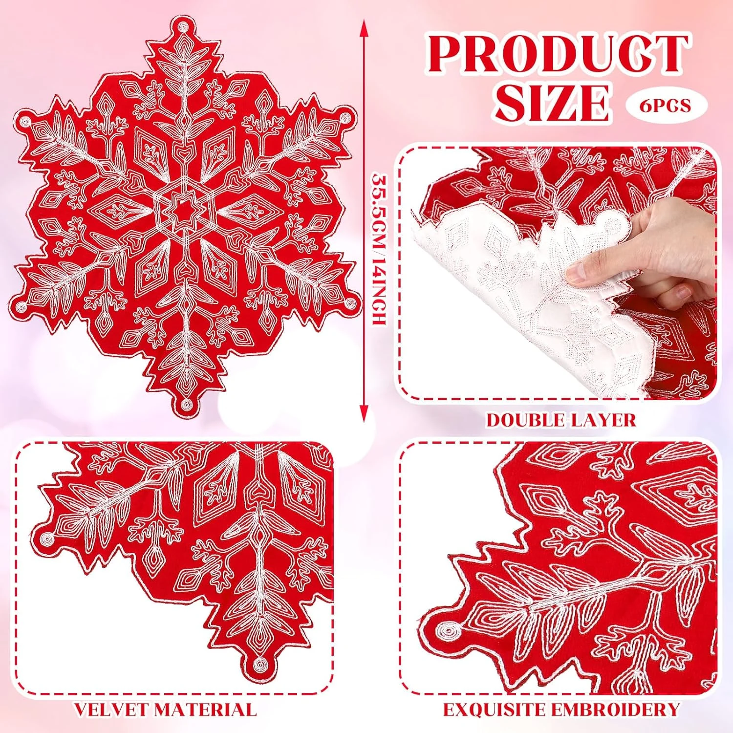 christmas placemats velvet 2