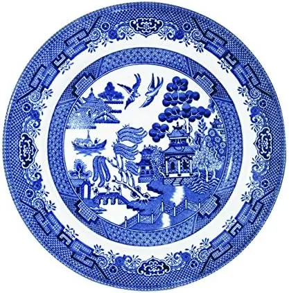 Churchill Blue Willow Salad Plates