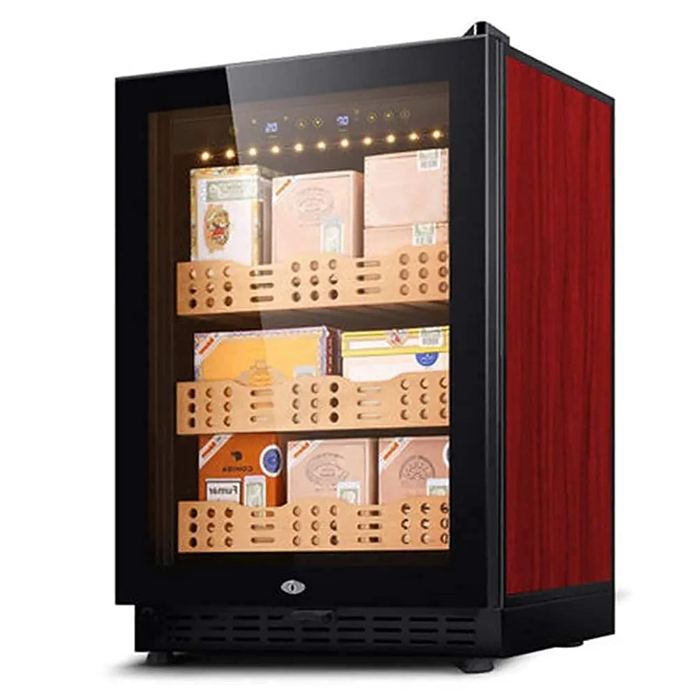 cigar humidor cooler cabinet glass door 1