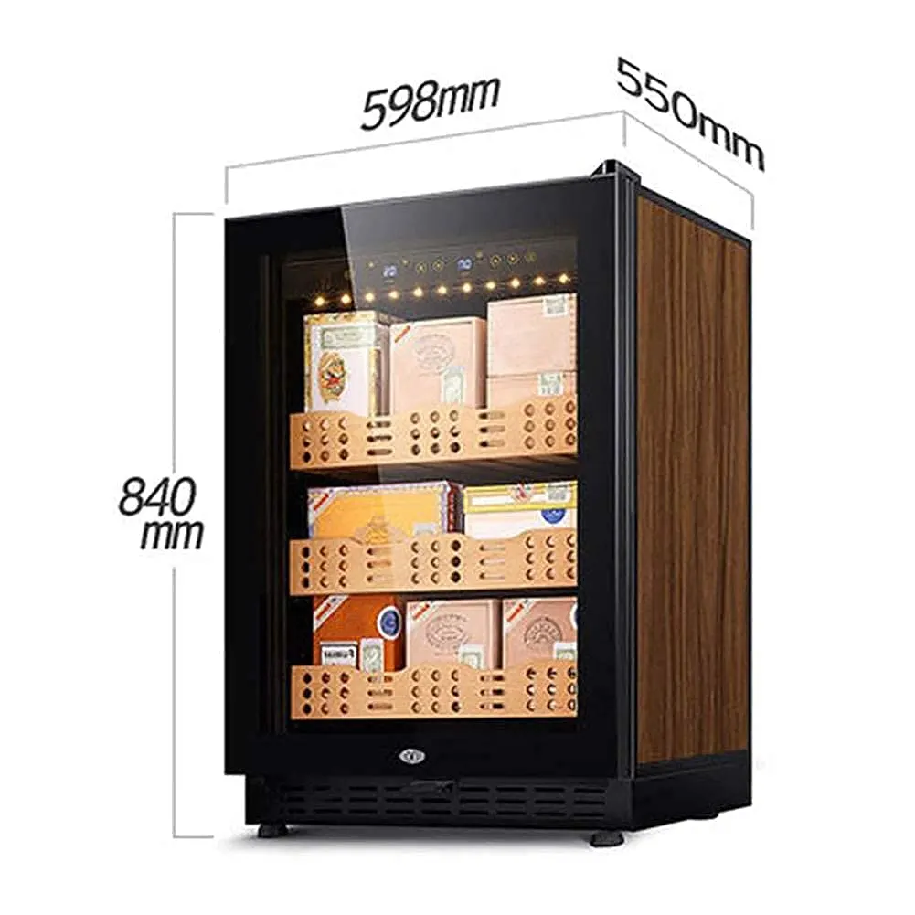 cigar humidor cooler cabinet glass door 2