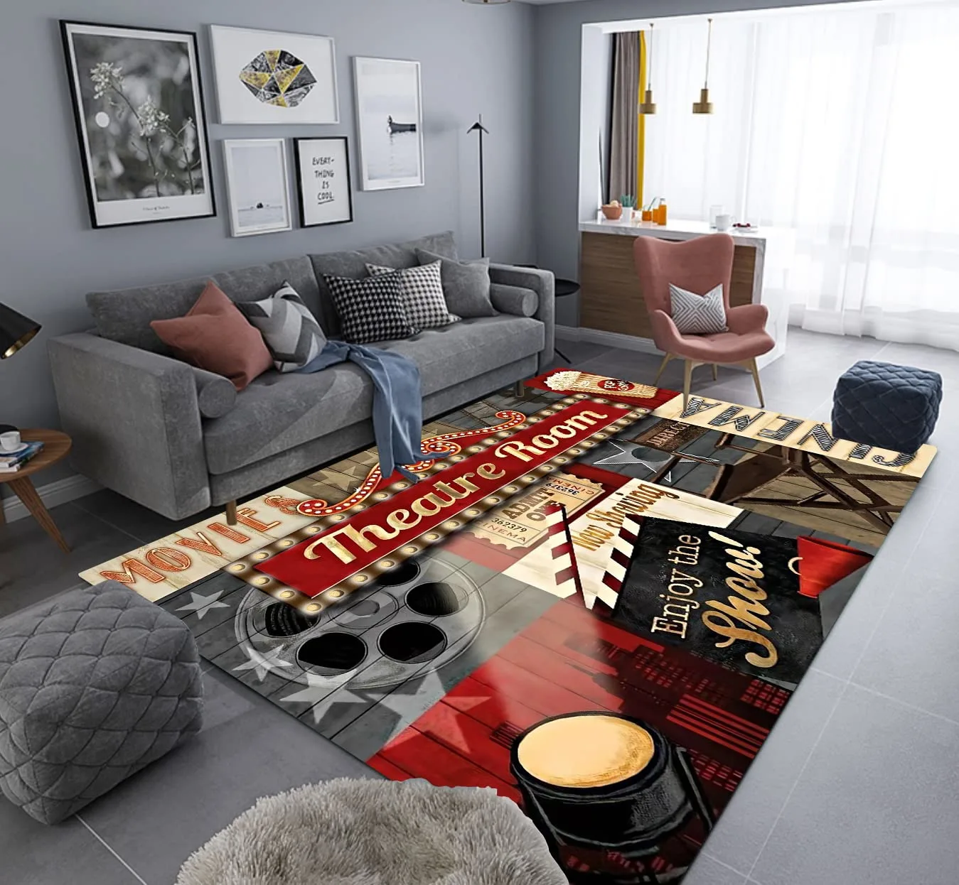 cinema rug red movie theater 2