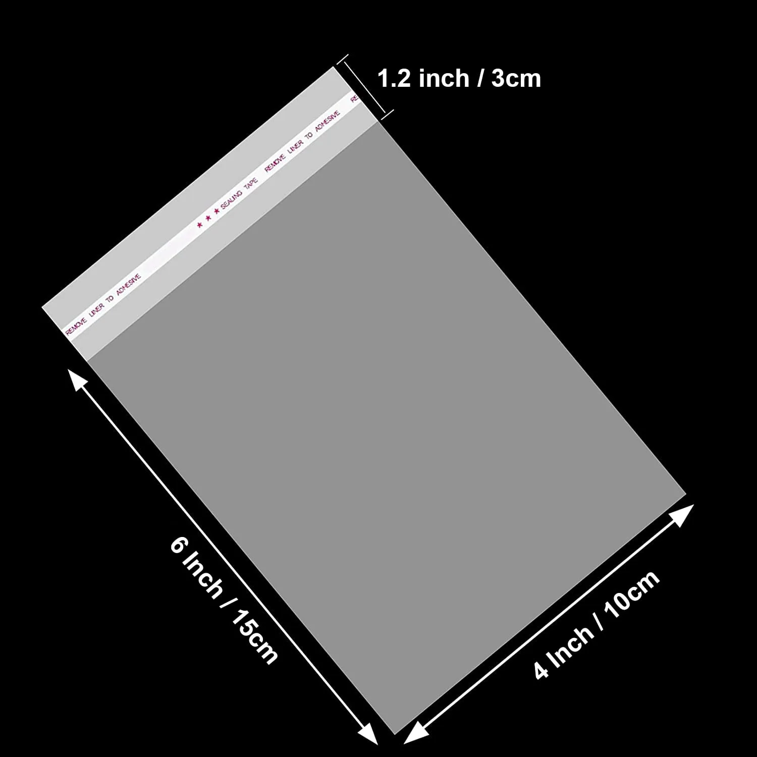 clear resealable bags cello 2