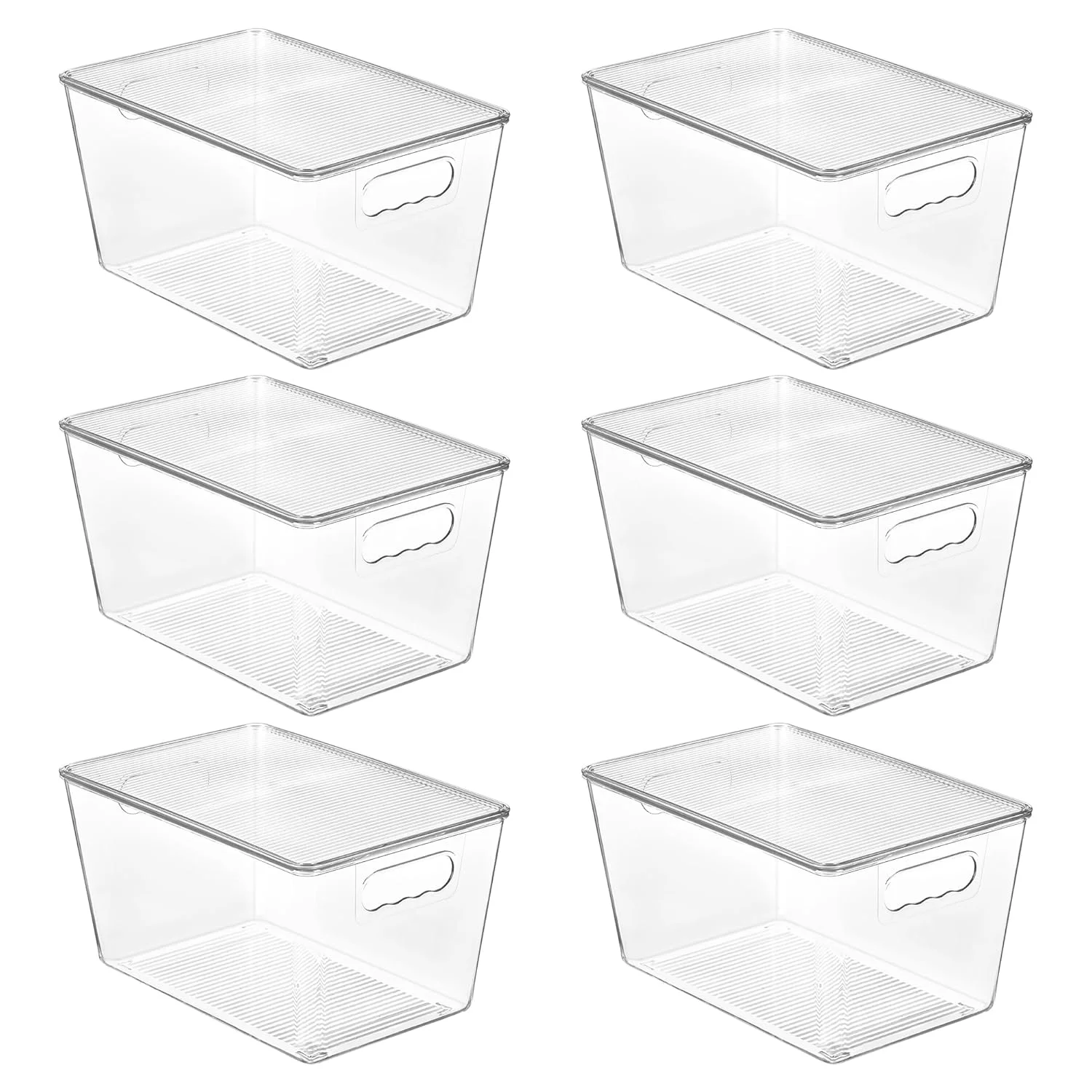 clear stackable storage bins 1