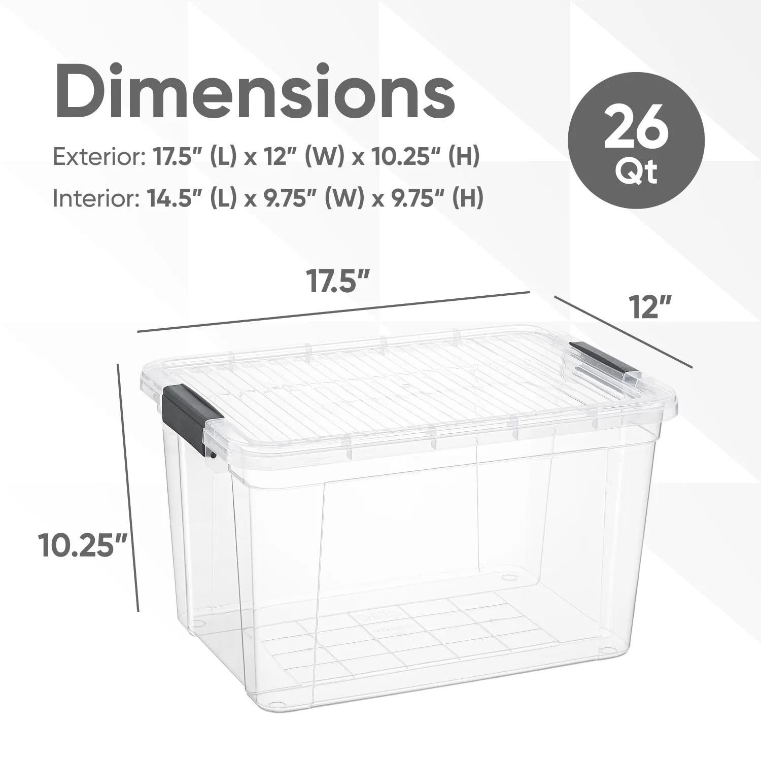 clear storage boxes 2