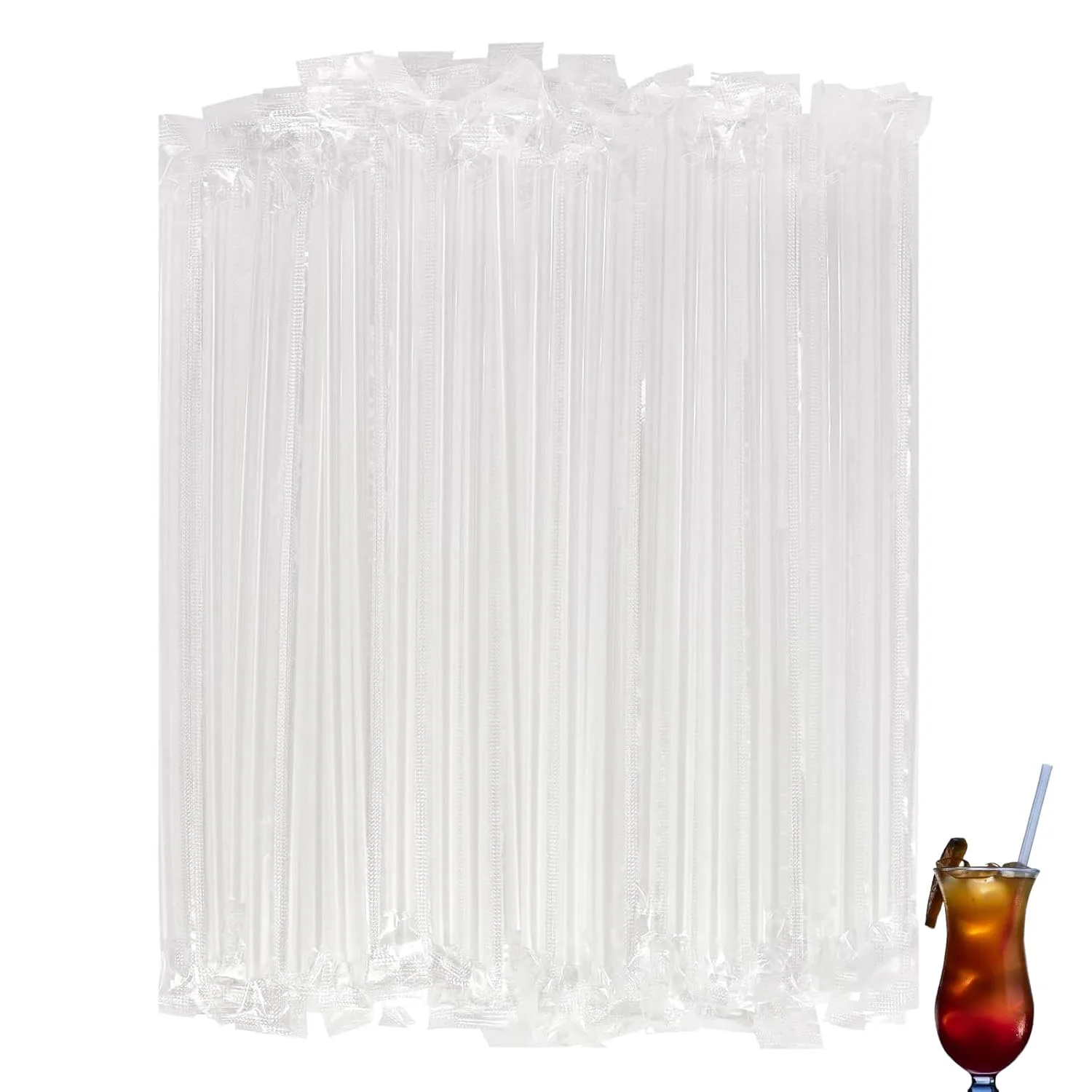 clear straws disposable 1