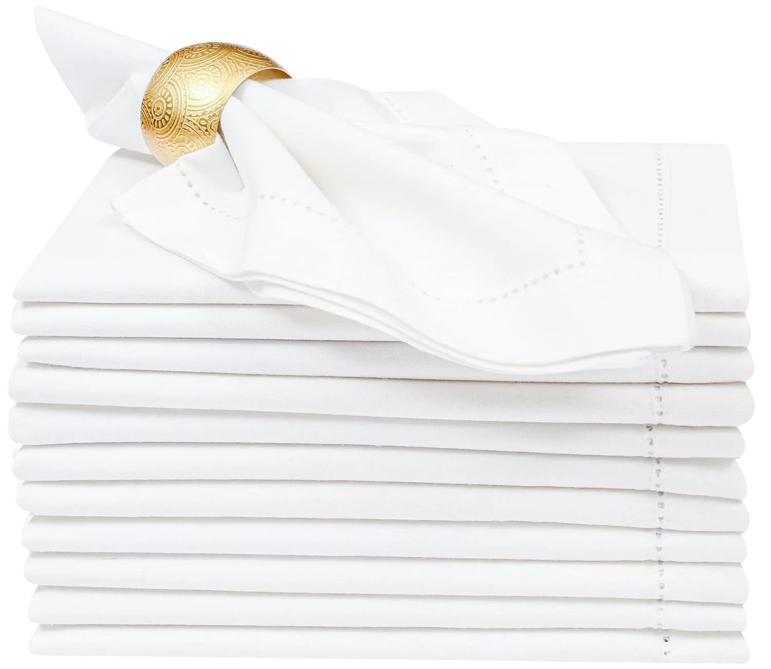 cloth napkins hemstitched cotton 1
