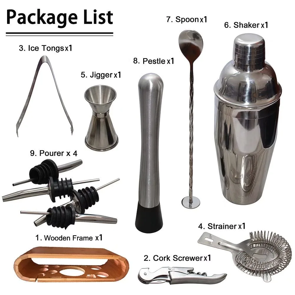 cocktail shaker bartender kit 2