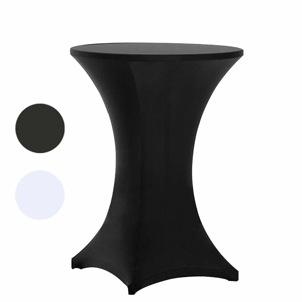 cocktail spandex tablecloth black 1