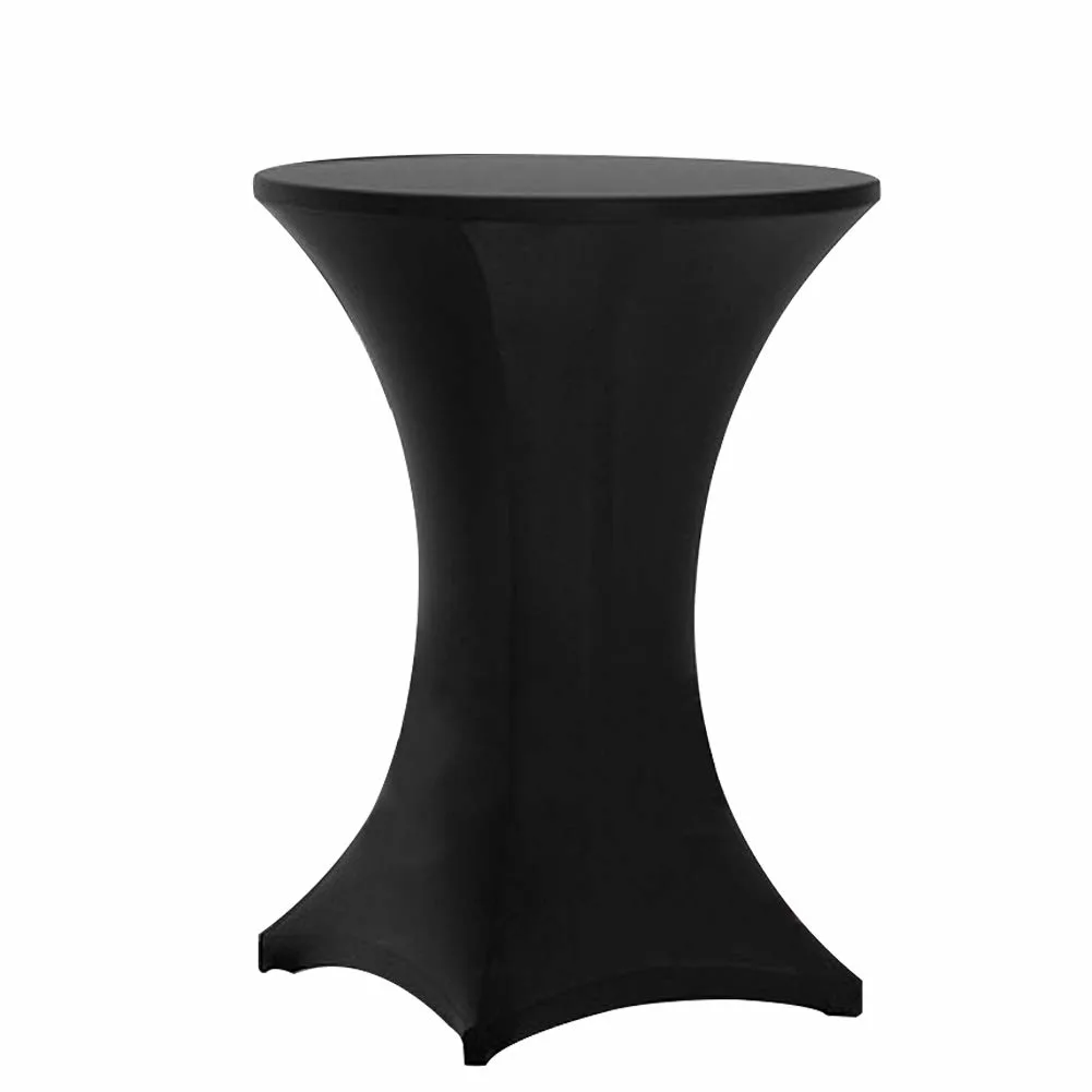 cocktail spandex tablecloth black 2