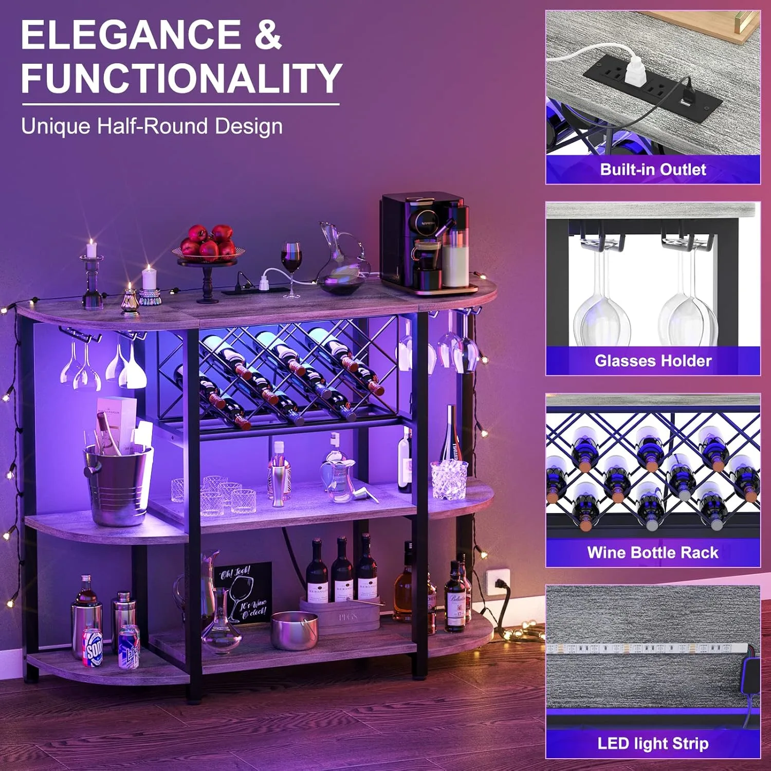 coffee bar cabinet led 2