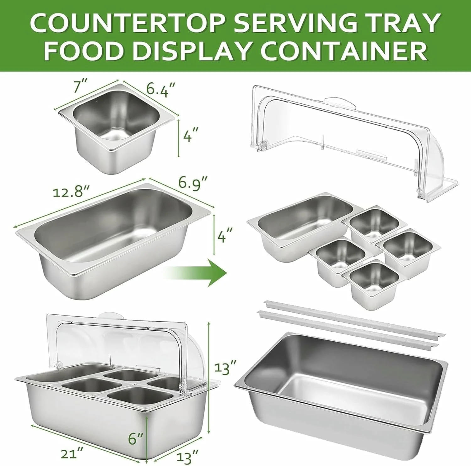 cold food server 5 pan 2