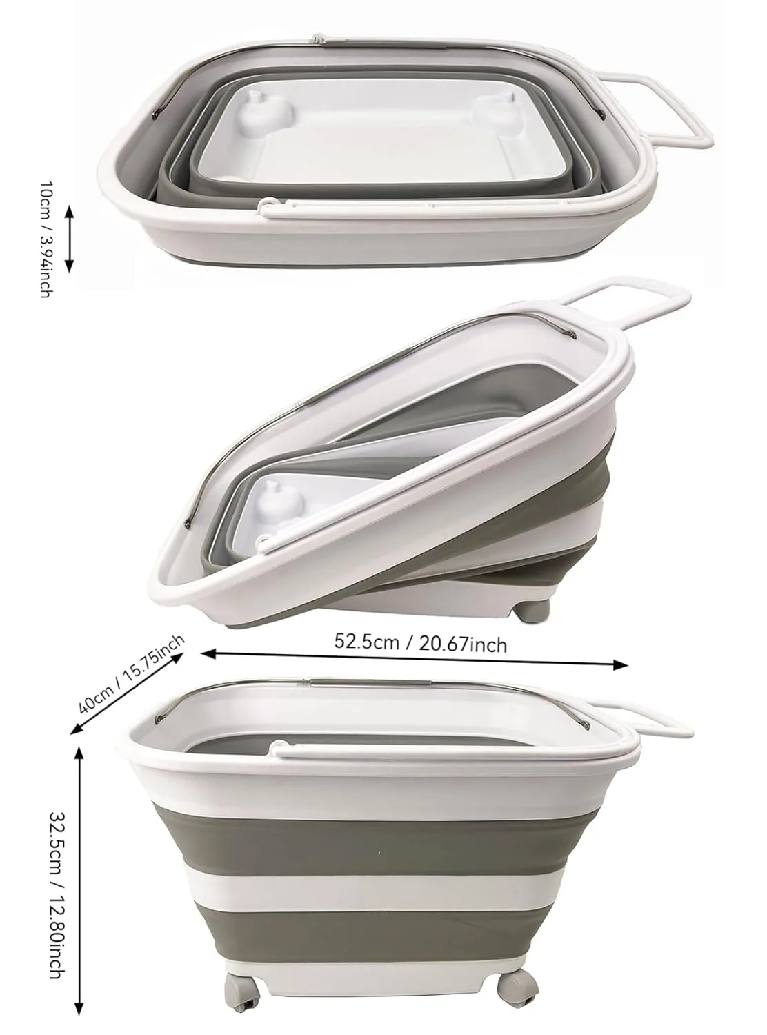 collapsible laundry basket wheels 2