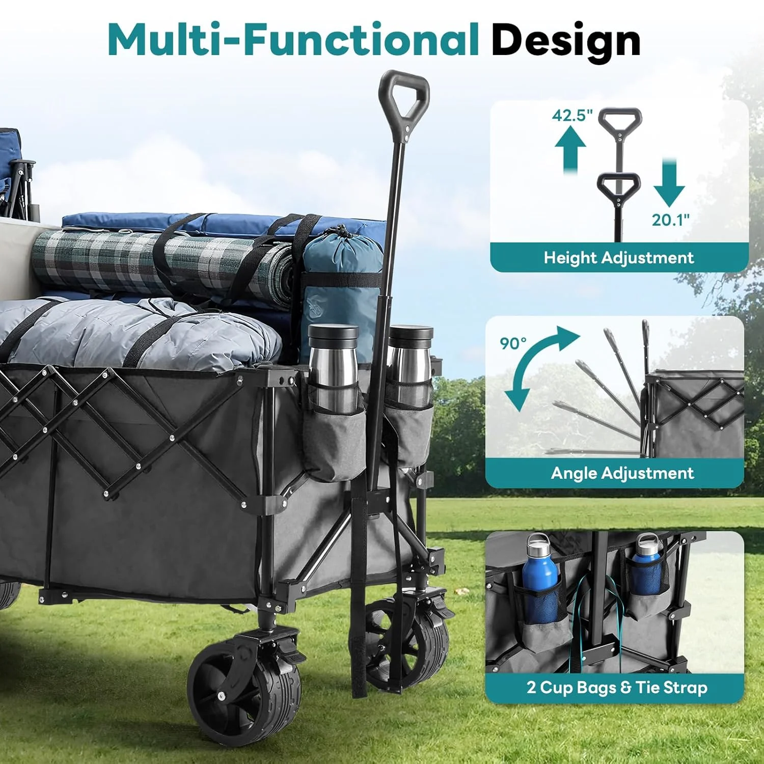 collapsible wagon cart 2