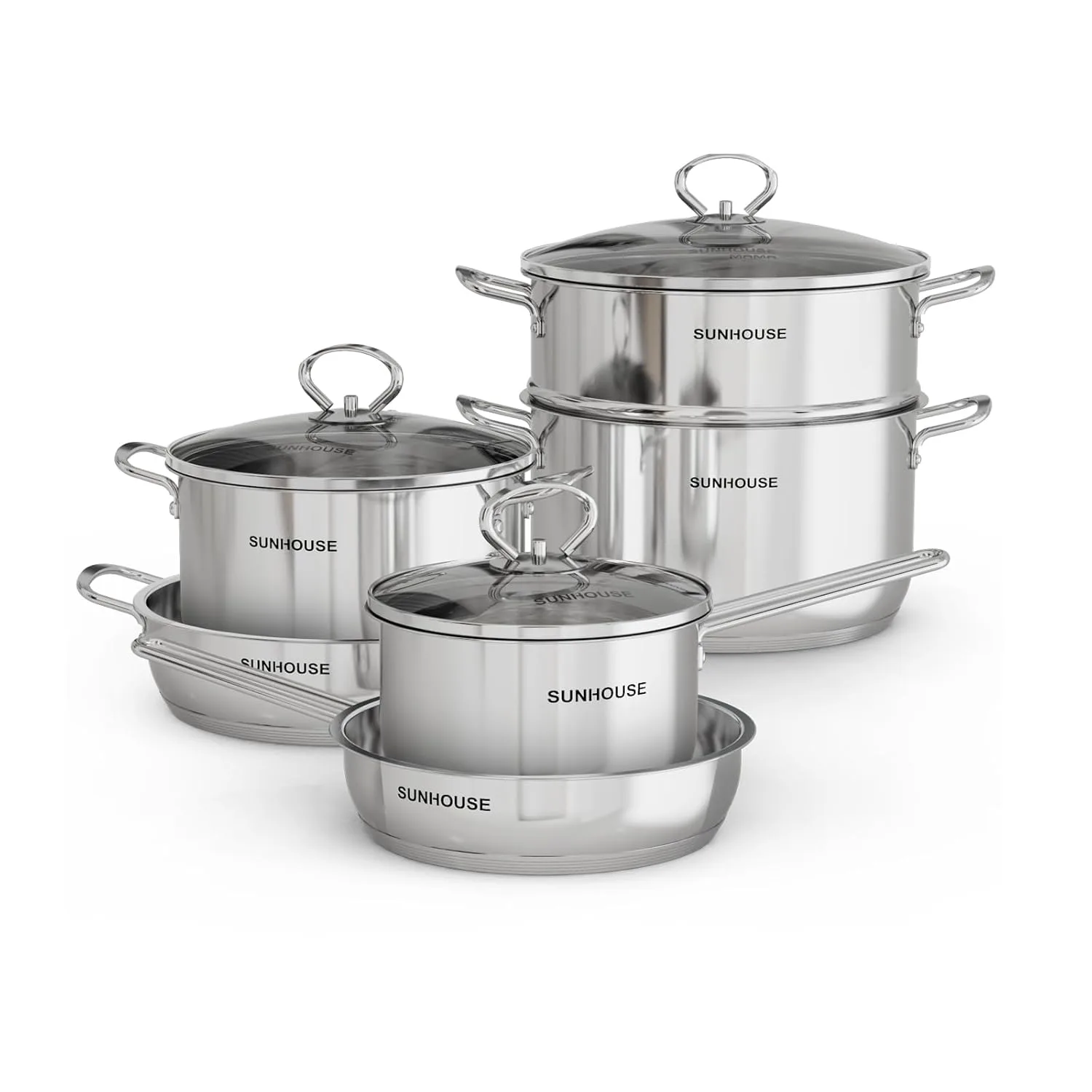cookware stainless steel pots 2