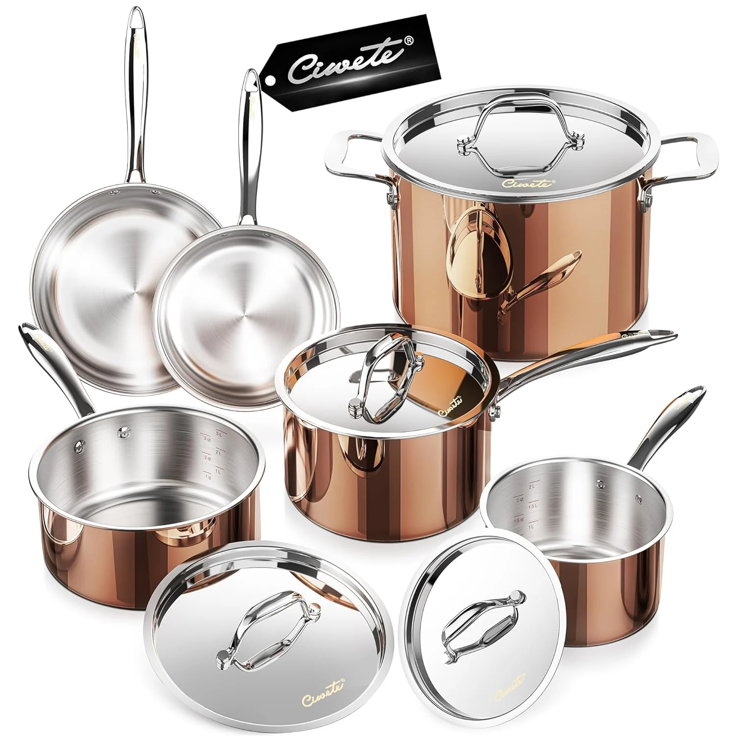 copper cookware set triply 1