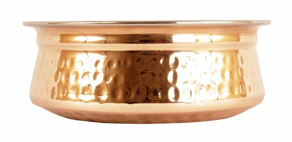 copper serving bowls indian handi 2